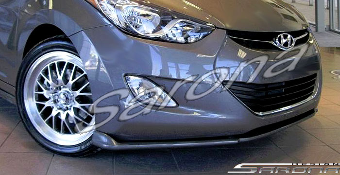 Custom Hyundai Elantra  Sedan Front Lip/Splitter (2011 - 2013) - Call for price (Part #HY-004-FA)